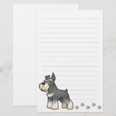 CartoonSchnauzer Briefpapier (Vorne/Hinten)