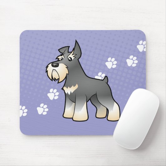 CartoonSchnauzer Mousepad (Mit Mouse)