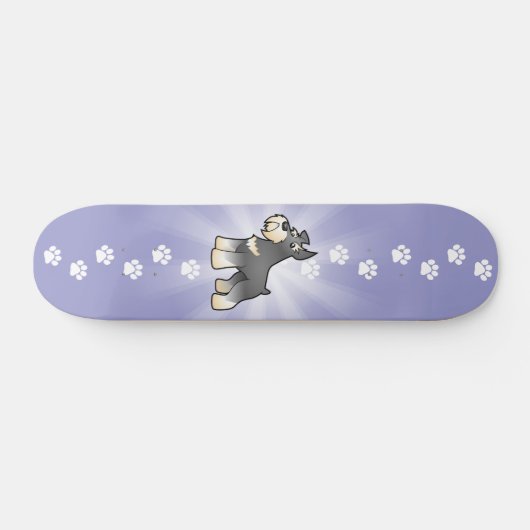 CartoonSchnauzer Skateboard (Horizontal)