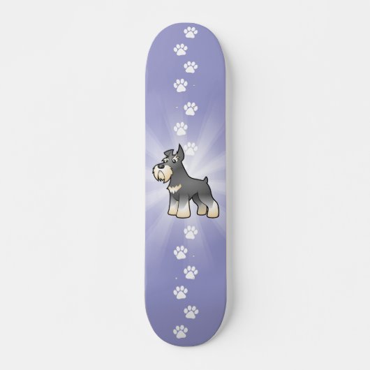 CartoonSchnauzer Skateboard (Vorne)