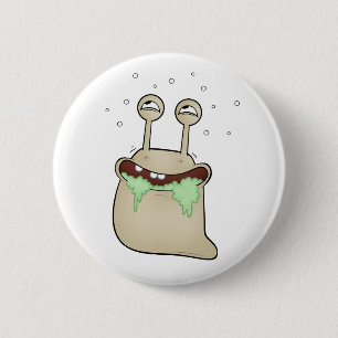 Cartoonschnecke Button