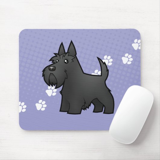 Cartoonscottish-Terrier Mousepad (Mit Mouse)