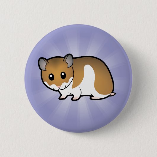 Cartoonsyrian-Hamster Button (Vorderseite)