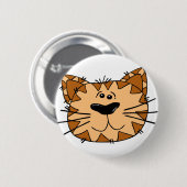 Cartoontabby-Katzen-Gesicht Button (Vorne & Hinten)
