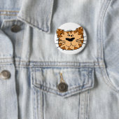 Cartoontabby-Katzen-Gesicht Button (Beispiel)