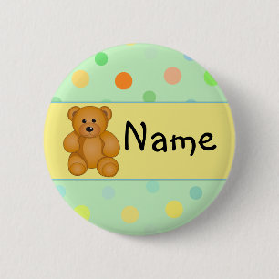 Cartoonteddy-Entwurf Button