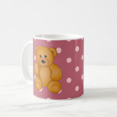 Cartoonteddy-Entwurf Kaffeetasse (Vorderseite Links)