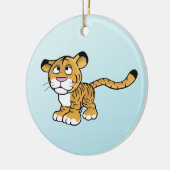 Cartoontiger Keramik Ornament (Links)