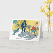 Cartoontretmühleunfall während der Übung Karte (Gelbe Blume)