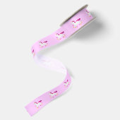 CartoonUnicorn 1,5" Satinband (Rückseite)