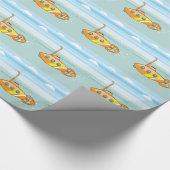 Cartoonunterseeboot Geschenkpapier (Ecke)