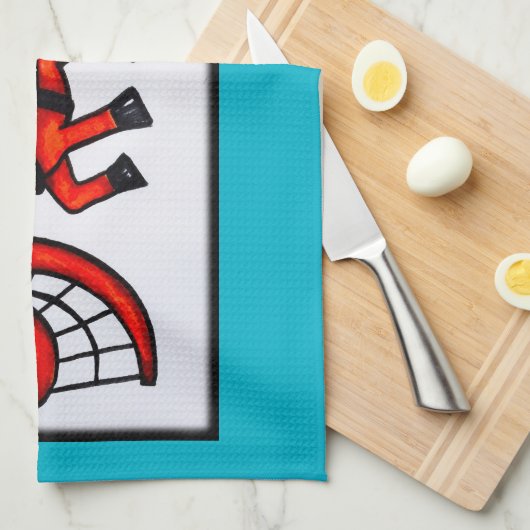 Cartoonwagenpferdeküchentuch Handtuch (Viertel Falte)