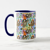 CartoonWatercolorsloth-Muster Tasse (Links)
