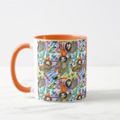 CartoonWatercolorsloth-Muster Tasse (Links)