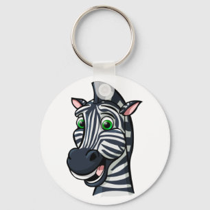 CartoonZebra Schlüsselanhänger
