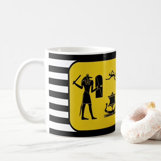 Cartouche ~ Altes Ägypten ~ Hieroglyphics ~ Kaffeetasse (Mit Donut)