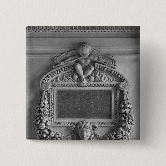 Cartouche von der Tribüne der Caryatids Button (Vorderseite)