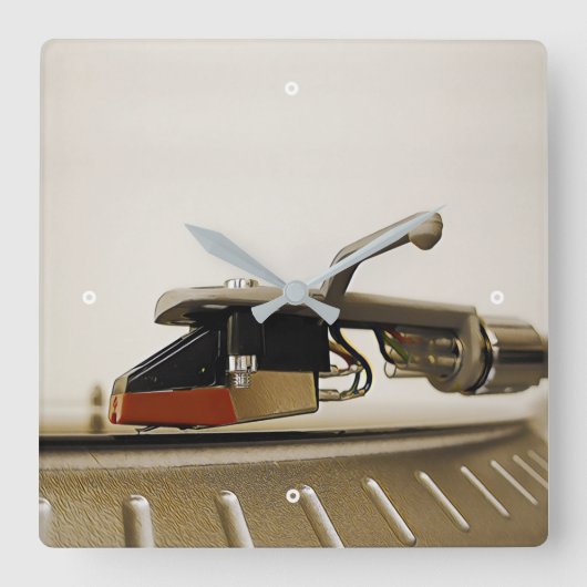 Cartridge macro shot - quadratische wanduhr (Vorderseite)