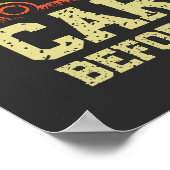 Carts vor Pars | Funny Golf Poster (Ecke)