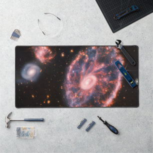 Cartwheel-Galaxie, James-Webb-Weltraumteleskop Schreibtischunterlage