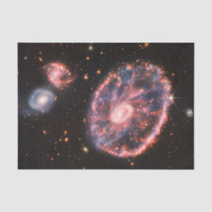 Cartwheel-Galaxie, James-Webb-Weltraumteleskop Seidenpapier
