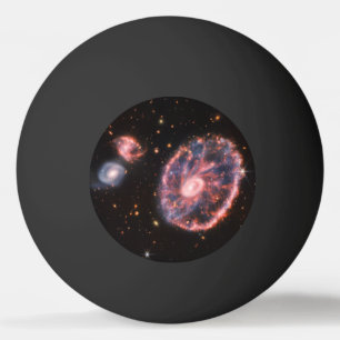 Cartwheel-Galaxie, James-Webb-Weltraumteleskop Tischtennisball