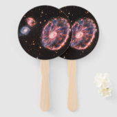 Cartwheel Galaxy, James Webb Space Telescope Fächer (Vorne und Hinten)