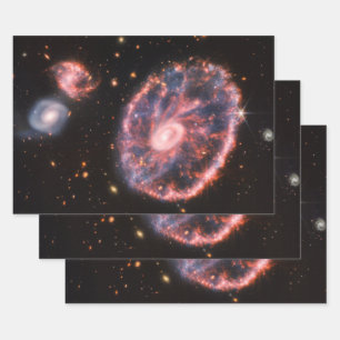Cartwheel Galaxy, James Webb Space Telescope Geschenkpapier Set