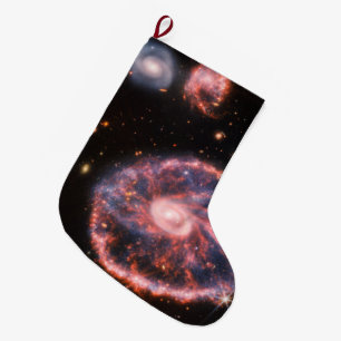 Cartwheel Galaxy, James Webb Space Telescope Großer Weihnachtsstrumpf