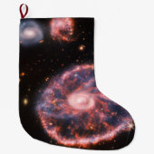 Cartwheel Galaxy, James Webb Space Telescope Großer Weihnachtsstrumpf (Vorderseite)