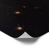 Cartwheel Galaxy, James Webb Space Telescope Poster (Ecke)