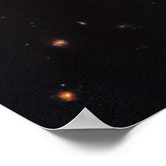 Cartwheel Galaxy, James Webb Space Telescope Poster (Ecke)