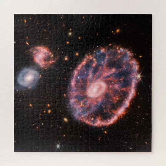 Cartwheel Galaxy, James Webb Space Telescope Puzzle (Horizontal)