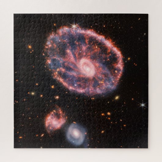 Cartwheel Galaxy, James Webb Space Telescope Puzzle (Vertikal)