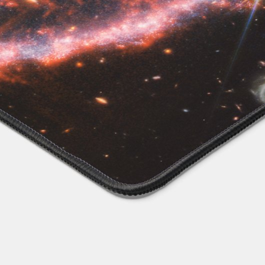 Cartwheel Galaxy, James Webb Space Telescope Schreibtischunterlage (Ecke)