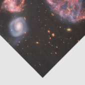 Cartwheel Galaxy, James Webb Space Telescope Seidenpapier (Ausschnitt)