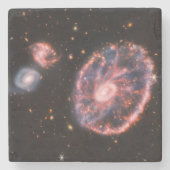 Cartwheel Galaxy, James Webb Space Telescope Steinuntersetzer (Vorderseite)