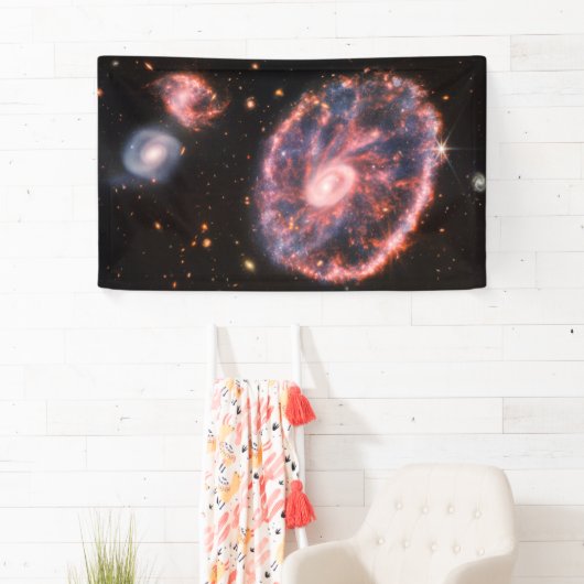 Cartwheel Galaxy JWST James Webb Space Telescope Banner (Insitu)