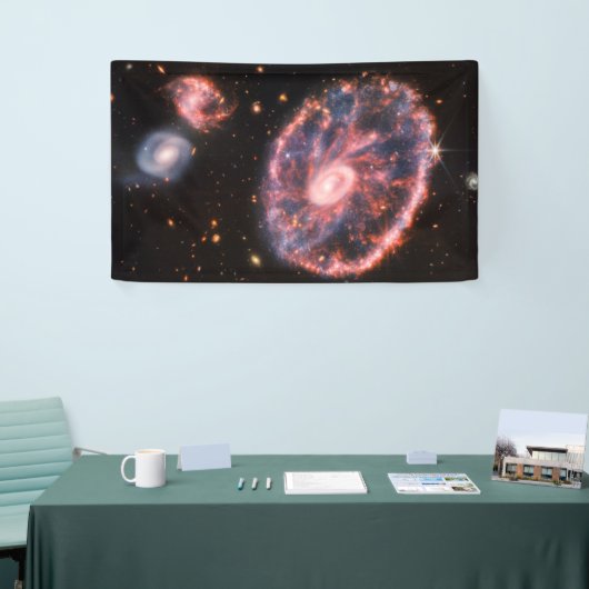 Cartwheel Galaxy JWST James Webb Space Telescope Banner (Messeveranstaltung)