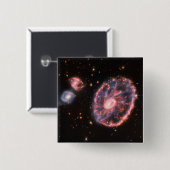 Cartwheel Galaxy JWST James Webb Space Telescope Button (Vorne & Hinten)
