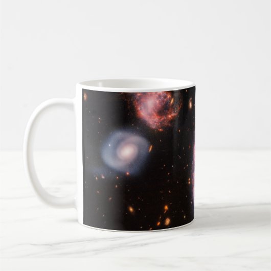Cartwheel Galaxy JWST James Webb Space Telescope Kaffeetasse (Links)