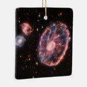 Cartwheel Galaxy JWST James Webb Space Telescope Keramikornament (Rechts)