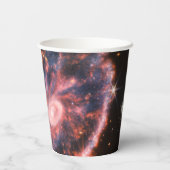 Cartwheel Galaxy JWST James Webb Space Telescope Pappbecher (Rückseite)