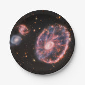 Cartwheel Galaxy JWST James Webb Space Telescope Pappteller (Vorderseite)