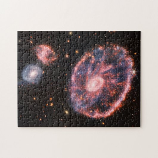 Cartwheel Galaxy JWST James Webb Space Telescope Puzzle (Horizontal)