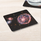 Cartwheel Galaxy JWST James Webb Space Telescope Rechteckiger Pappuntersetzer (angewinkelt)