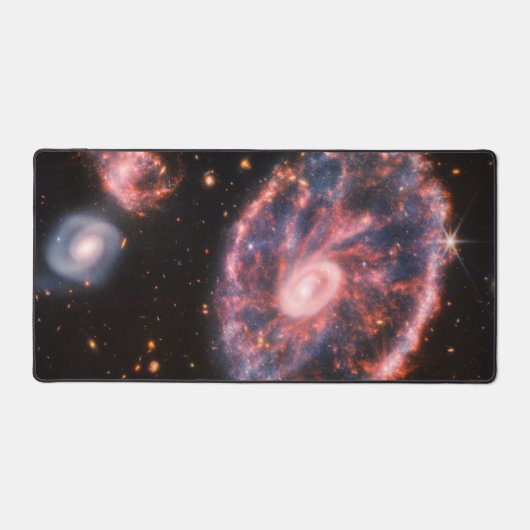 Cartwheel Galaxy JWST James Webb Space Telescope Schreibtischunterlage (Vorderseite)