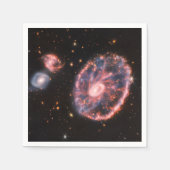 Cartwheel Galaxy JWST James Webb Space Telescope Serviette (Vorderseite)