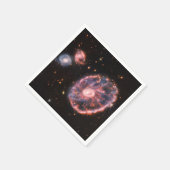 Cartwheel Galaxy JWST James Webb Space Telescope Serviette (Ecke)