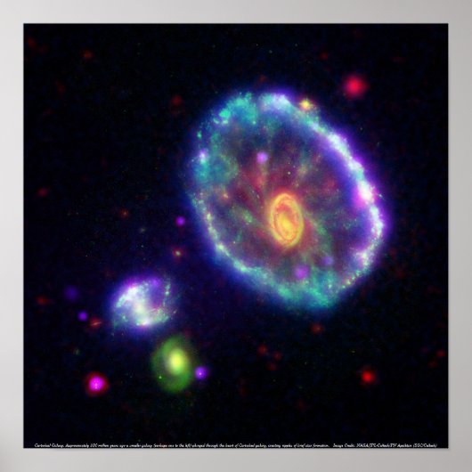 Cartwheel Galaxy Poster (Vorne)